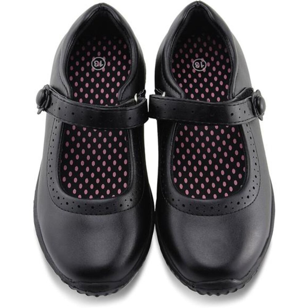Kids Girl's Mary Jane Design School Black Uniform Shoes Back to School Shoes